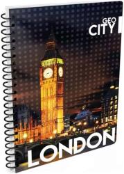 Oxybag Twin wire blokk A6 SOFT GEO CITY London (7-59717)