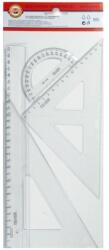 KOH-I-NOOR vonalzó készlet átlátszó 4 db (0220126)