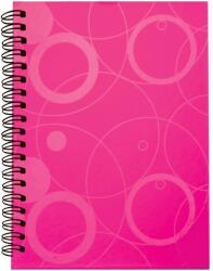 Oxybag Twin wire blokk A4-es laminált NEO COLORI rozsaszín (7-399)