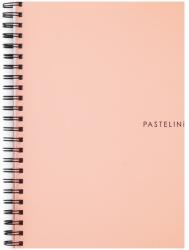 Oxybag Twin wire blokk A5 PP PASTELINI sárgabarack, vonalas (8-800)