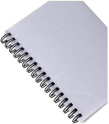 Oxybag Twin wire blokk A6 PP Black and White fehér (7-557)