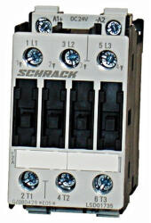 Schrack Technik Mágneskapcsoló, 7.5kW, 3p. 24VDC, 17A AC3, 40A AC1, S0 (klt erejéig) (LSD01735)