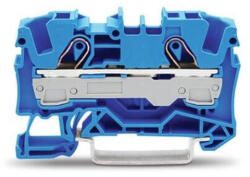 Wago 2 vezetékes átmenő sorkapocs 6 mm2 kék (2006-1204)