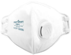  P351WHR Portwest FFP3 szelepes, félbehajtható légzésvédő maszk (20 db) (P351WHR)