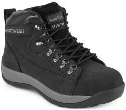  FW31BKR44 Portwest Steelite Mid Cut nubuk védőbakancs, SB HRO (FW31BKR44)