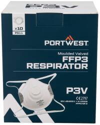  P311WHR Portwest Formázott FFP3 szelepes maszk (10 db) (P311WHR)