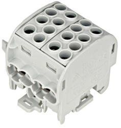 Schrack Technik Nagyáramú burkolt elágazókapocs 35mm2, 4be/4kimenet, szürke (IK026212)