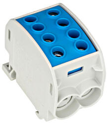 Schrack Technik Nagyáramú burkolt elágazókapocs, Al/Cu, 70mm2, 1p. kék (IKA26320)