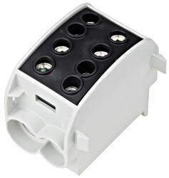 Schrack Technik Nagyáramú burkolt elágazókapocs, 70mm2, 1p/4 leágazás, fekete (IKA26350)