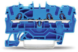 Wago 3 vezetékes átmenő sorkapocs 2, 5 mm2 kék (2002-1304)