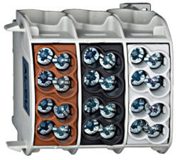 Schrack Technik Nagyáramú burkolt elágazókapocs, Al/Cu, 25mm2 - 3p (IKA26183-A)