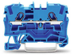 Wago 2 vezetékes átmenő sorkapocs 4 mm2 kék (2004-1204)
