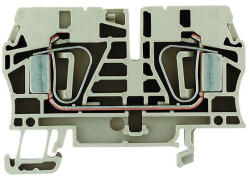 Weidmüller ZDU 6 átvezető sorkapocs, rugós, 6mm2, bézs (1608620000)