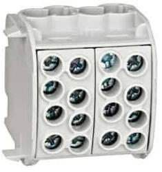 Schrack Technik Nagyáramú burkolt elágazókapocs, Al/Cu, 35mm2 szürke (IKA26212)