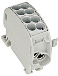 Schrack Technik Nagyáramú burkolt elágazókapocs, Al/Cu, 25mm2, 1p. szürke (IKA26110)