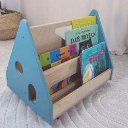 NOOT Bibliotecă Montessori cu roți, în formă de căsuță BOOKY