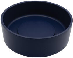 Laveo PERL kerek gránit mosdó gránit click-clack leeresztővel, éjkék (VGP1N10T) - mosibolt