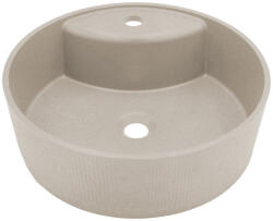 Laveo CLIFF kerek gránit mosdó, bézs (VGC_1410T)