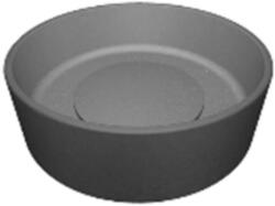 Laveo PERL kerek gránit mosdó gránit click-clack leeresztővel, szürke (VGP1510T) - mosibolt