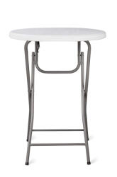  Masa evenimente rotunda, din otel, diametru 80 cm, pliabila (3.80...3.)