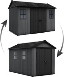  Kerti ház Keter Newton Plus széles 11x7, 5 szürke, padozattal (610683)