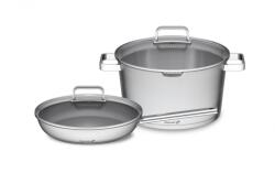  G21 Gourmet Magic edénykészlet szűrővel, 4 darabos, rozsdamentes acél - 6352117 (6352117)