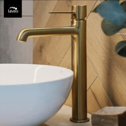 Laveo POLA álló mosdó csaptelep szálcsiszolt arany - BAP_G2NB (BAP_G2NB)