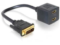 Delock adapter DVI 25 apa 2x HDMI anyára (DL65069) (DL65069)