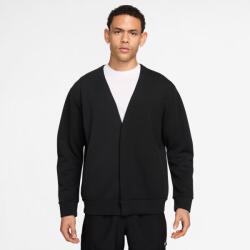 Nike Férfi szabadidős cipzár nélküli pulcsi Nike DRI-FIT 24.7 IS CARDIGAN fekete HQ6948-010 - L