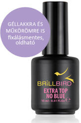 BrillBird Extra Top - No Blue /fixálásmentes, nem kékítő fedőfény 15ml TF