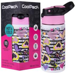 COOLPACK Termosz, Hőtartó Palack, Coolpack, Bono, Tritán Anyag, Hőszigetelés, BPA, BPS, BPF Mentes, Könnyen Tisztítható, 22.5 x 7.5 cm, Többszínű, 1 Termosz Kupakkal és Szívószállal (Z10936)