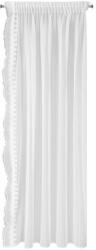 Eurofirany Függöny 140x270 Larisa fehér szalagra kész + kötés Eurofirany