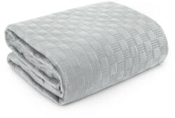 Eurofirany Dekoratív ágytakaró 220x240 Sofia 4 ezüst bársony Eurofirany