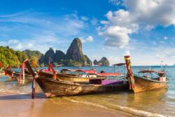  Öntapadó és mosható falikép Plaja82 thai csónakokkal, 200 x 150 cm