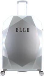ELLE Diamond nagy ezüst bőrönd