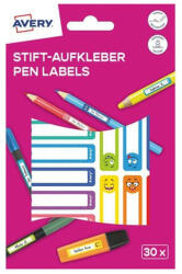 AVERY Etikett AVERY 50 mm x 10 mm tollcímke színes vicces 30 címke/csomag 2 íves (RESMI30S) - nyomtassingyen