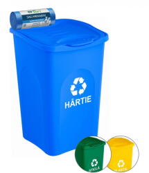 IgienaPHS Cos gunoi colectare selectiva albastru/ hartie 50 litri (CYC-22) - 24mag Cos de gunoi