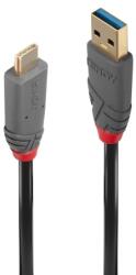 Lindy Cablu de date Lindy 36913, USB-A male - USB-C male, 2 m, Black (36913)