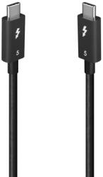 Lindy Cablu de date Lindy 31130, Thunderbolt 5 (USB4 v2) male - Thunderbolt 5 (USB4 v2) male, 1 m, Black (31130)