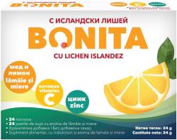 Vedra Pastile Bonita cu extract de lichen islandez, miere și lămâie, 24 bucăți