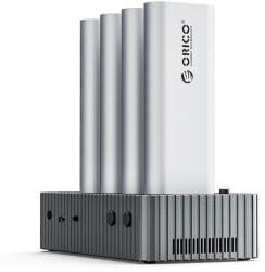 ORICO IT48N-C 4 lemezes dokkolóállomás M. 2 NVME klónozási funkcióval - szürke