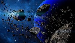  Öntapadó és mosható fali tapéta Asteroids, 400 x 250 cm
