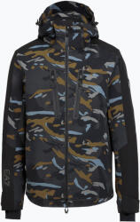 EA7 Emporio Armani Geacă de schi pentru bărbați EA7 Emporio Armani Ski Kitzbuhel Protectum7 Graphic brown camou