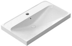 SAT Bútor mosogató SAT Brevis 81x47, 5 cm fehér fényes felülettel akkumulátor lyuk középen SATBRE8046 (9080C)