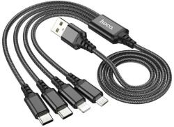 hoco. Cablu de încărcare USB C-C+C+micro+Lightning 1m X76 (HC768650) (HC768650)