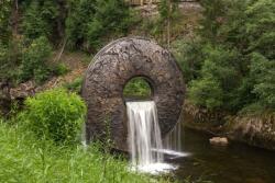  Öntapadó és mosható falfestmény Vas vízesés, 350 x 250 cm