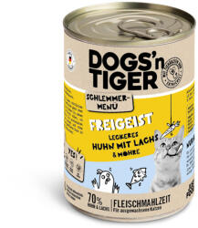  Dogs'n Tiger 6x400g Dogs'n Tiger ínyenc menü Csirke & lazac nedves macskatáp