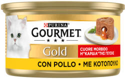 Gourmet 48x85g Gourmet Gold Melting Heart csirke nedves macskatáp