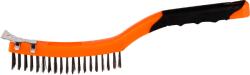 Evotools Perie Sarma Otel Negru Maner Plastic 2 culori cu Racleta (683743)