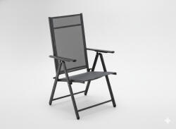 GardenLine Fém kerti összecsukható szék 66 x 53 x 107 CM - Szürke *3491 (CH-TIH3491)